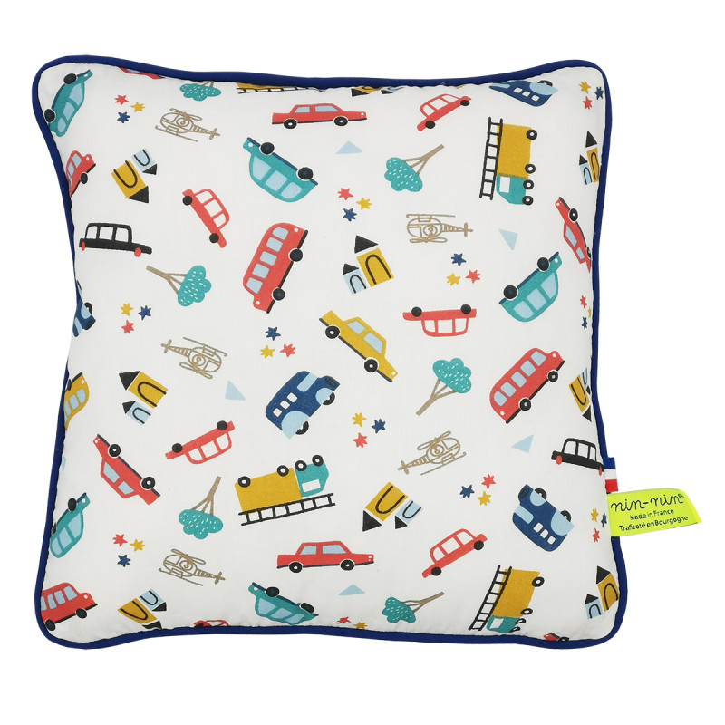 Coussin "City". Cadeau de naissance original personnalisable et made in France. Nin-Nin