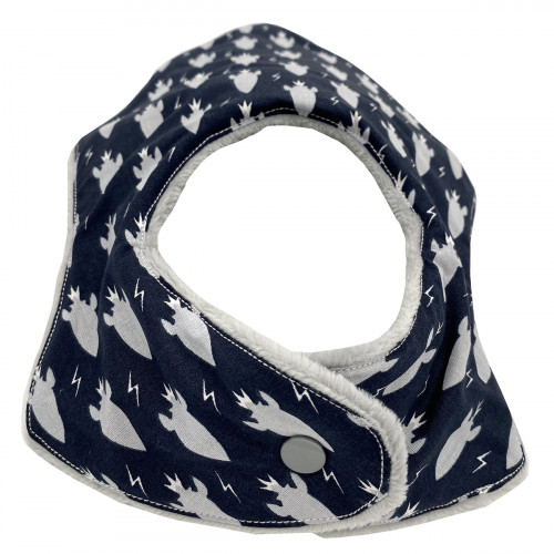 Pression bavoir bandana personnalisable "Le Ariane". Made in France. Nin-Nin