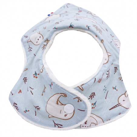 Pression bavoir bandana personnalisable "Le Bébé Phoque". Made in France. Nin-Nin