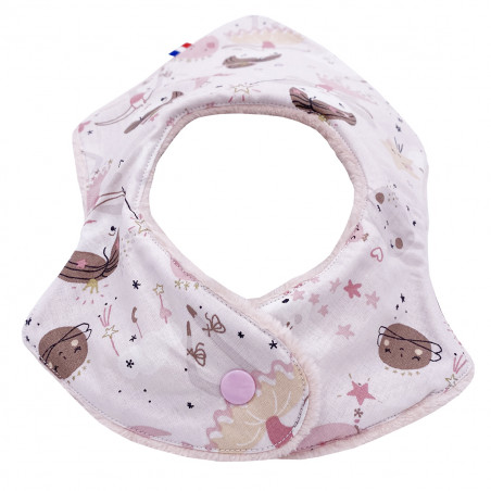 Pression bavoir bandana personnalisable "Le Clochette". Made in France. Nin-Nin