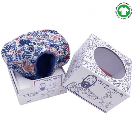 Boite cadeau doudou Bio Le Wild. Cadeau de naissance GOTS, original et made in France. Nin-Nin