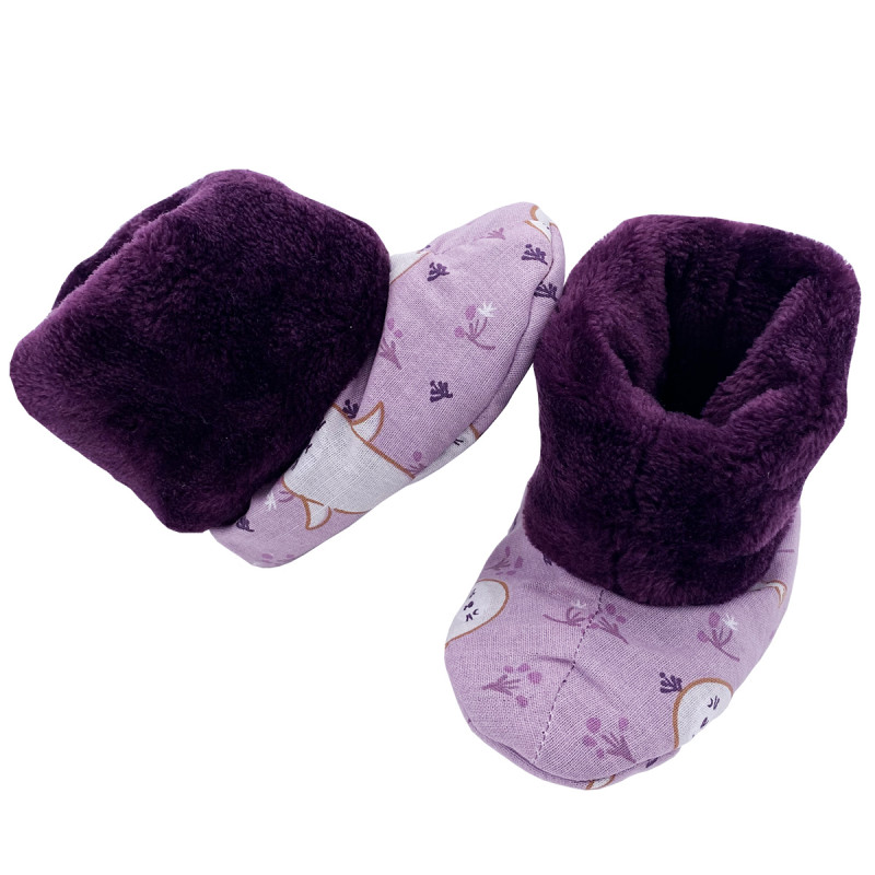 Chaussons hauts botton "Le What The Phoque" pour bébé. Cadeau de Naissance Made in France. Nin-Nin Chaussons hauts botton "Le What The Phoque" pour bébé. Cadeau de Naissance Made in France. Nin-Nin