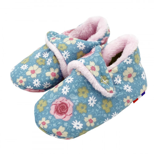 Chaussons bas "Le Joséphine". Cadeau de Naissance Made in France nourrisson. Doudou Nin-Nin