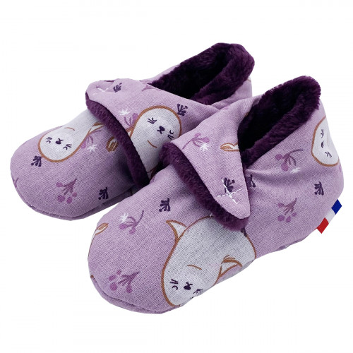 Chaussons bas "Le What The Phoque". Cadeau de Naissance Made in France nourrisson. Doudou Nin-Nin
