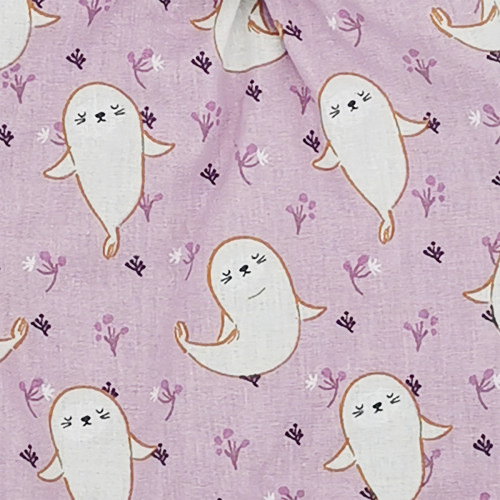 Tissu doudou Le What The Phoque. Cadeau de naissance personnalisé et made in France. Doudou Nin-Nin