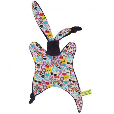 Doudou Girl Power. Original et fabriqué en France. Marque Nin-Nin