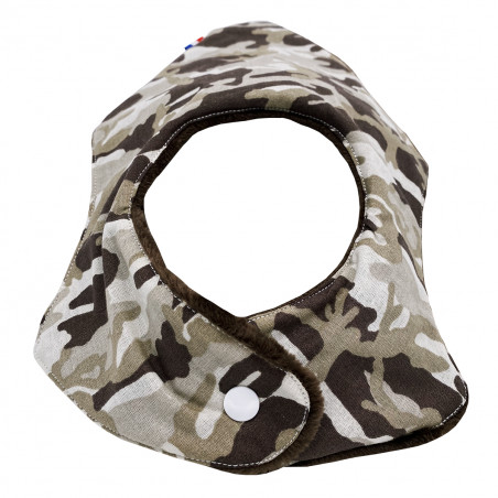 Pression bavoir bandana personnalisable "Le Commando". Made in France. Nin-Nin