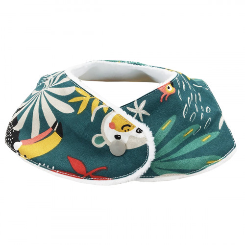 Pression Bavoir bandana personnalisable Tropical. Made in France. Nin-Nin