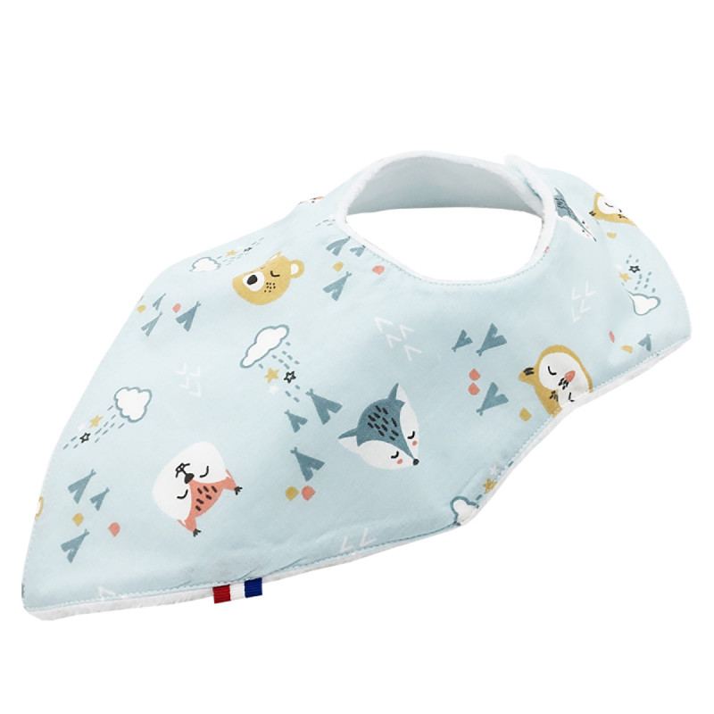 Bavoir bandana personnalisable Dakota. Made in France. Nin-Nin Bavoir bandana personnalisable Dakota. Made in France. Nin-Nin