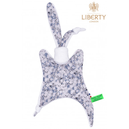 Doudou Le Cherry Liberty of London. Cadeau de naissance personnalisé et made in France. Doudou Nin-Nin