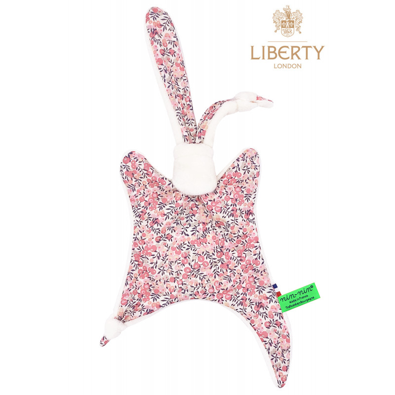 Doudou Le Chelsea Liberty of London. Cadeau de naissance personnalisé et made in France. Doudou Nin-Nin