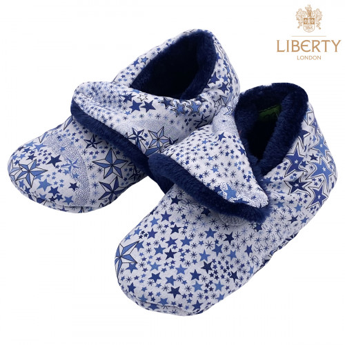 Chaussons bas "Le Marlon" Liberty Of London. Cadeau de Naissance Made in France nourrisson. Doudou Nin-Nin