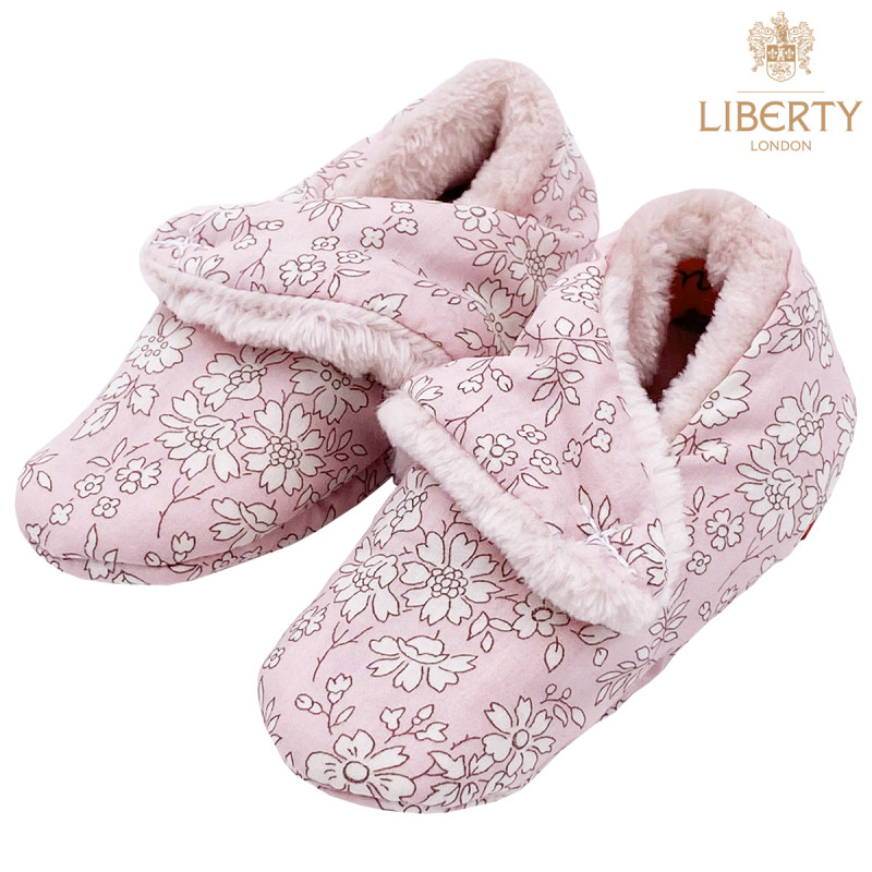 Chaussons bas "Le Thelma" Liberty Of London. Cadeau de Naissance Made in France nourrisson. Doudou Nin-Nin