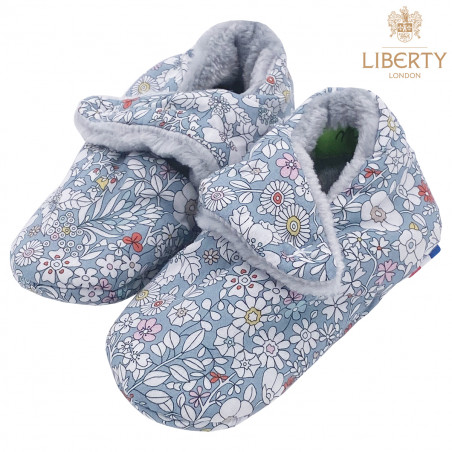 Chaussons bas "Le Paddy" Liberty Of London. Cadeau de Naissance Made in France nourrisson. Doudou Nin-Nin