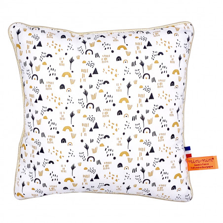 Coussin "Barnabé". Cadeau de naissance original personnalisable et made in France. Nin-Nin