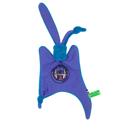 Doudou Le MargotBi. Cadeau de naissance personnalisé et made in France. Doudou Nin-Nin