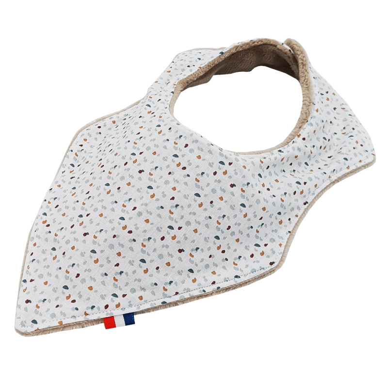 Bavoir bandana personnalisable "Le Cyprien". Made in France. Nin-Nin Bavoir bandana personnalisable "Le Cyprien". Made in France. Nin-Nin