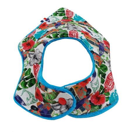 Pression bavoir bandana personnalisable "Le Hawaï". Made in France. Nin-Nin