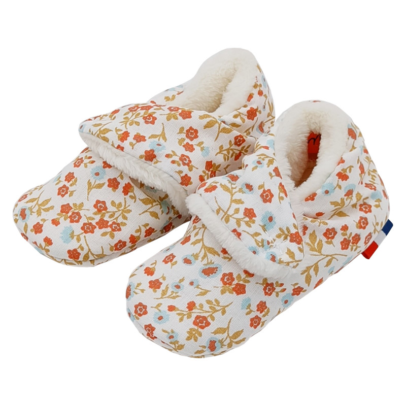 Chaussons bas "Le Arsène". Cadeau de Naissance Made in France nourrisson. Doudou Nin-Nin