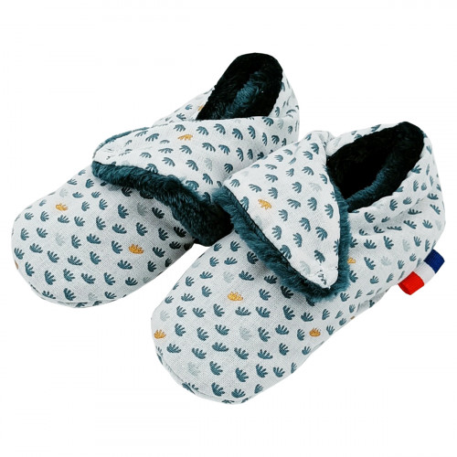 Chaussons bas "Le Ferdinand". Cadeau de Naissance Made in France nourrisson. Doudou Nin-Nin