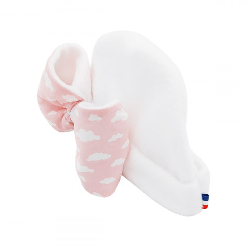 Bonnet naissance gros nœud pour fille Le Nuage Rose Fabrication Française