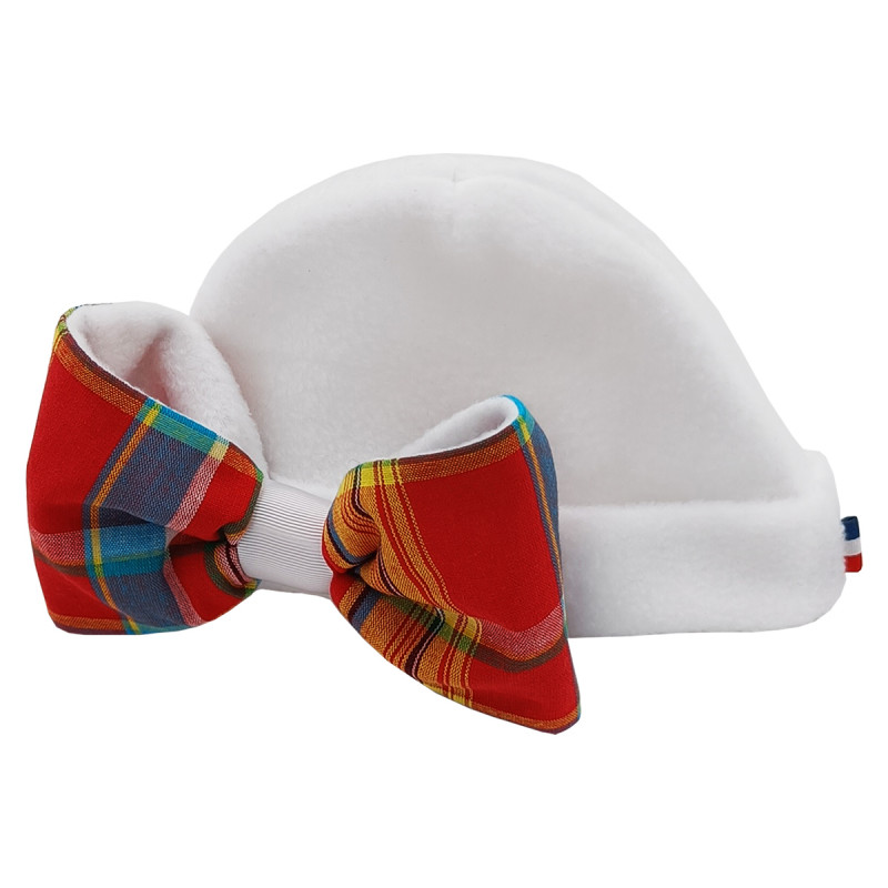 Bonnet gros nœud pour fille Le Madras Fabrication Française Bonnet gros nœud pour fille Le Madras Fabrication Française