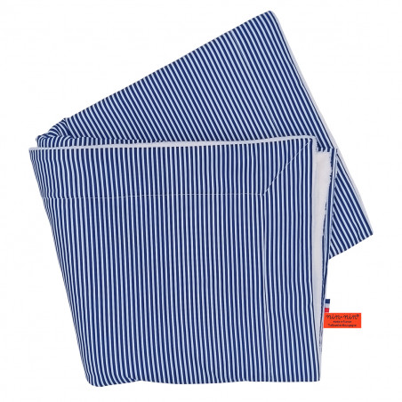 Couverture Le Marinière personnalisable pour bébé. Couverture fabriquée en France.