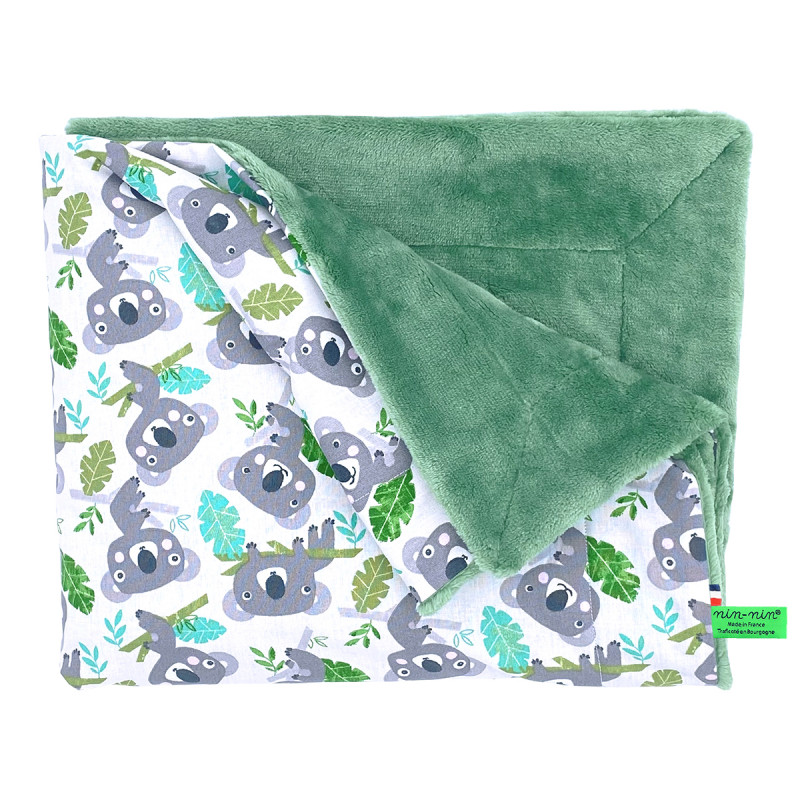 Plaid Le Koala personnalisable pour bébé. Couverture fabriquée en France. Plaid Le Koala personnalisable pour bébé. Couverture fabriquée en France.