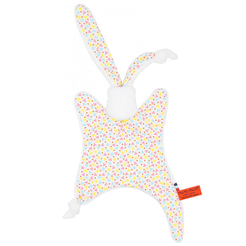 Doudou Le Funky. Cadeau de naissance personnalisé et made in France. Doudou Nin-Nin