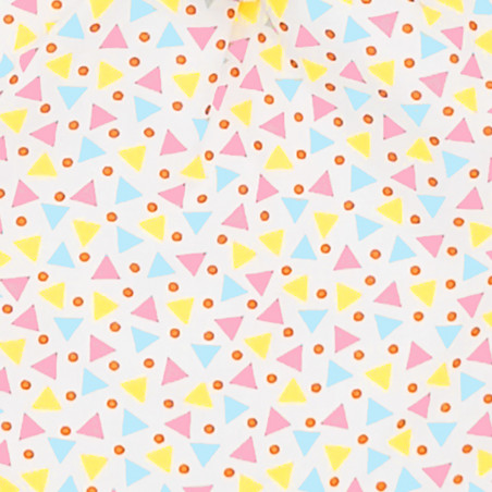 Tissu doudou Le Funky. Cadeau de naissance personnalisé et made in France. Doudou Nin-Nin