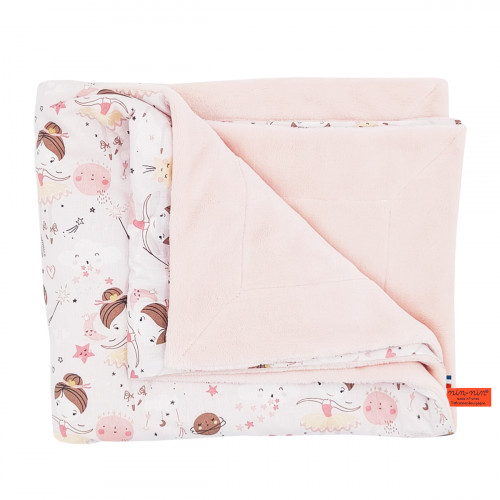Plaid Le Clochette personnalisable pour bébé. Couverture fabriquée en France.