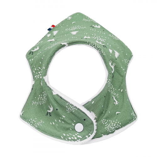 Pression bavoir bandana "Rudolph". Made in France. Nin-Nin