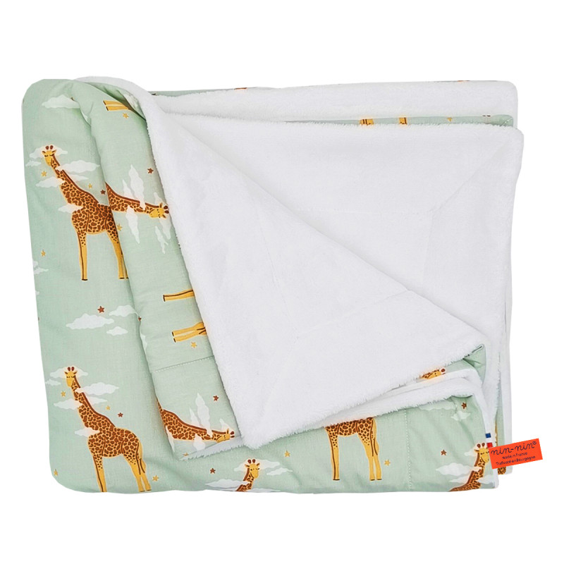 Couverture Bébé Personnalisée Girafe - Cadeau Naissance