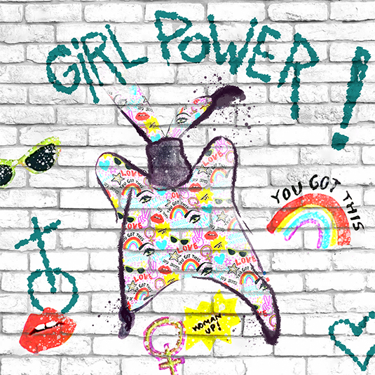Doudou personnalisé Girl Power