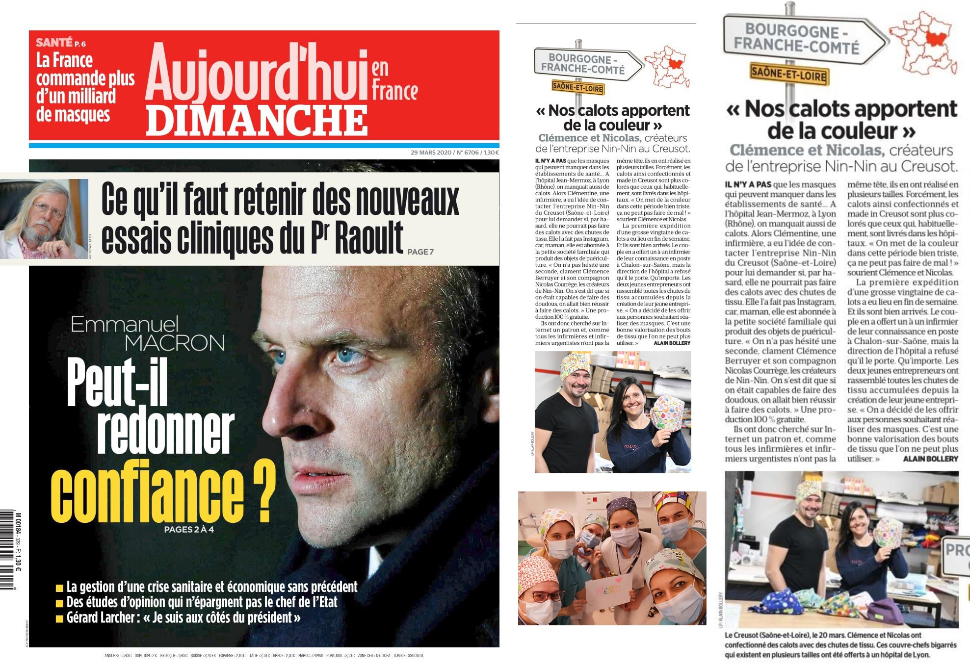 Le Parisien du 29 mars 2020