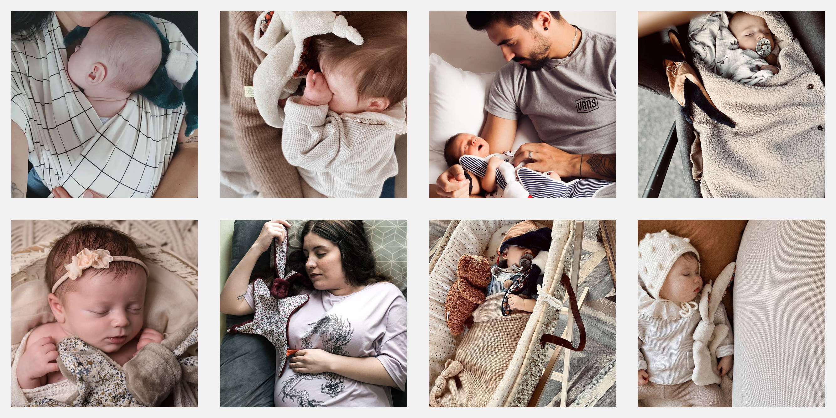 Images de bébé et nourrissons qui dorment